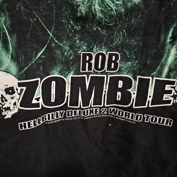 Rob Zombie Hellbilly 2 World Tour Concery Tee - Picture 6 of 7